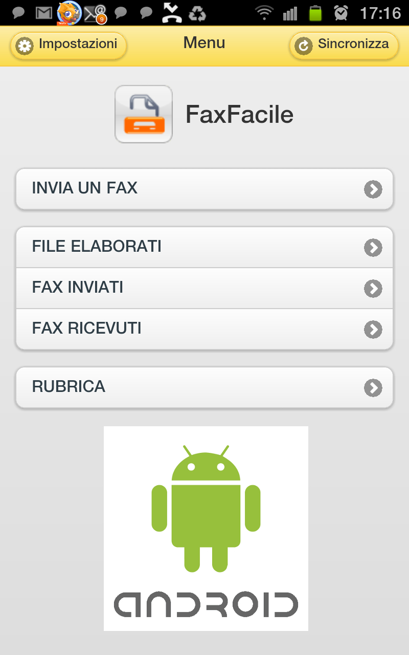 Fax Facile per Android